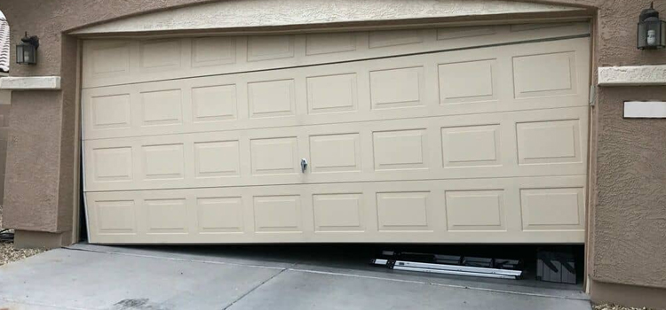 garage-door-bent-off-track-repair in Langley