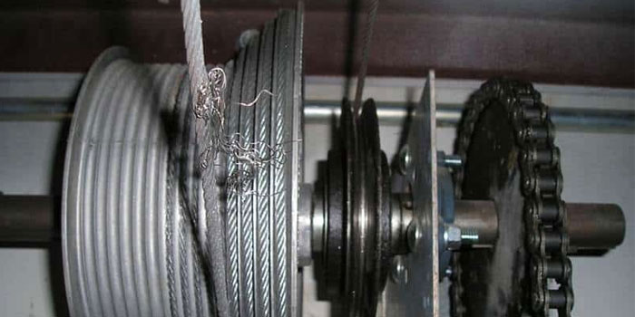 overhead garage door cable repair in Langley