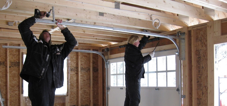 overhead garage door installation in Langley