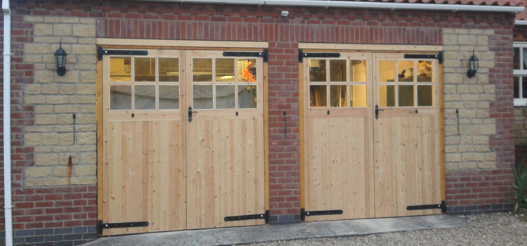 Side Hinged Wooden Garage Doors Langley